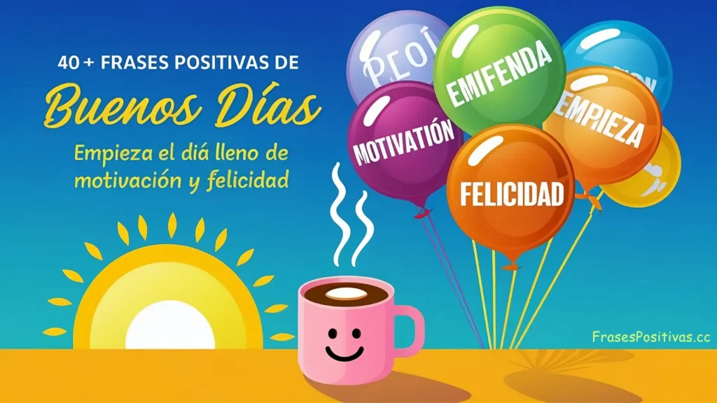 Frases Positivas de Buenos Días: Empieza el día lleno de motivación y felicidad (+ imágenes)

