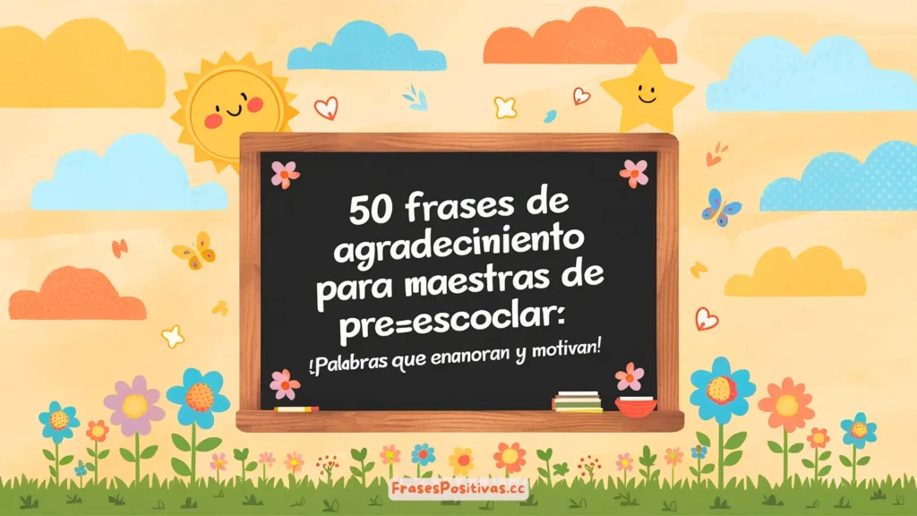 50 Frases de Agradecimiento para Maestras de Preescolar: ¡Enamoran!