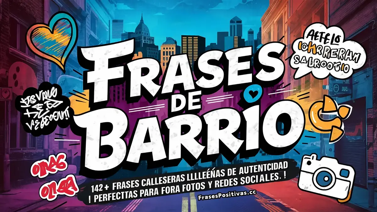 Frases de Barrio: 142+ Frases Callejeras ¡Perfectas para Fotos y Redes Sociales!