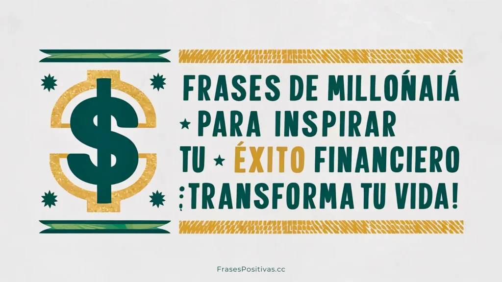 Frases de Mente Millonaria para Inspirar tu Éxito Financiero ¡Transforma tu Vida!