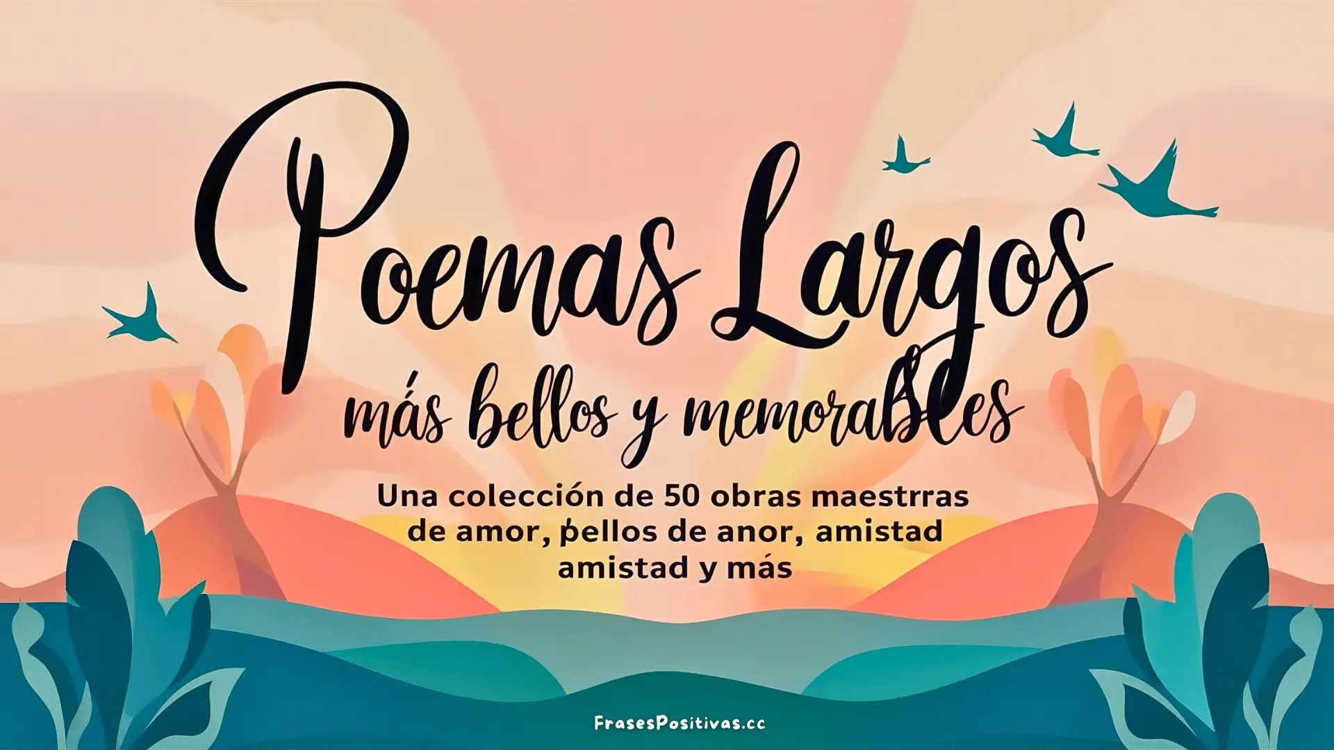 50 Poemas Largos más Bellos: Obras Maestras de Amor, Vida, Amistad y más