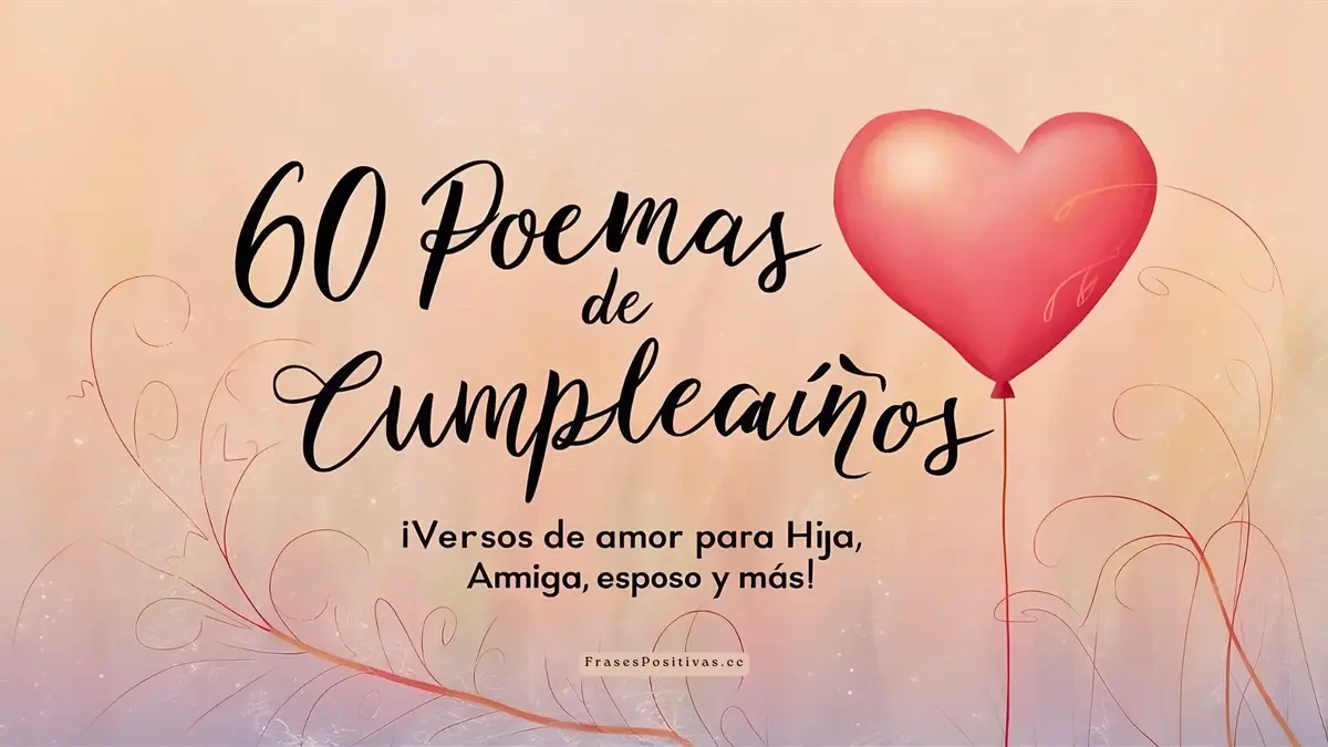 60 Poemas de Cumpleaños: ¡Versos de Amor para Hija, Amiga, Esposo y Más!